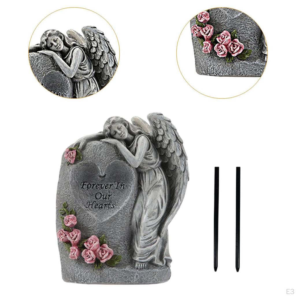 Статуэтка ангела, солнечная садовая статуя для использования на открытом воздухе