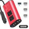 DC 12V to AC 220V 230V Inverter 500W/400W LED Voltage Converter European Socket Car Cigarette lighter plug Auto Accessories