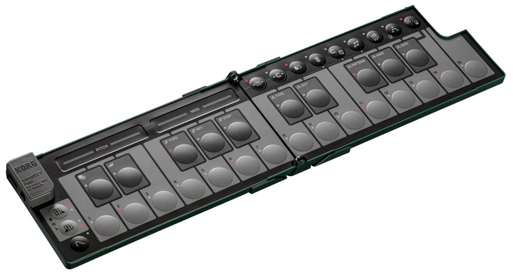 MIDI-клавиатура KORG nanoKEY Fold включает цвет Alpine Green AG (25 клавиш, компактный, контроллер, DTM, USB, питание по шине, плагины) - - NANOKEY-FD