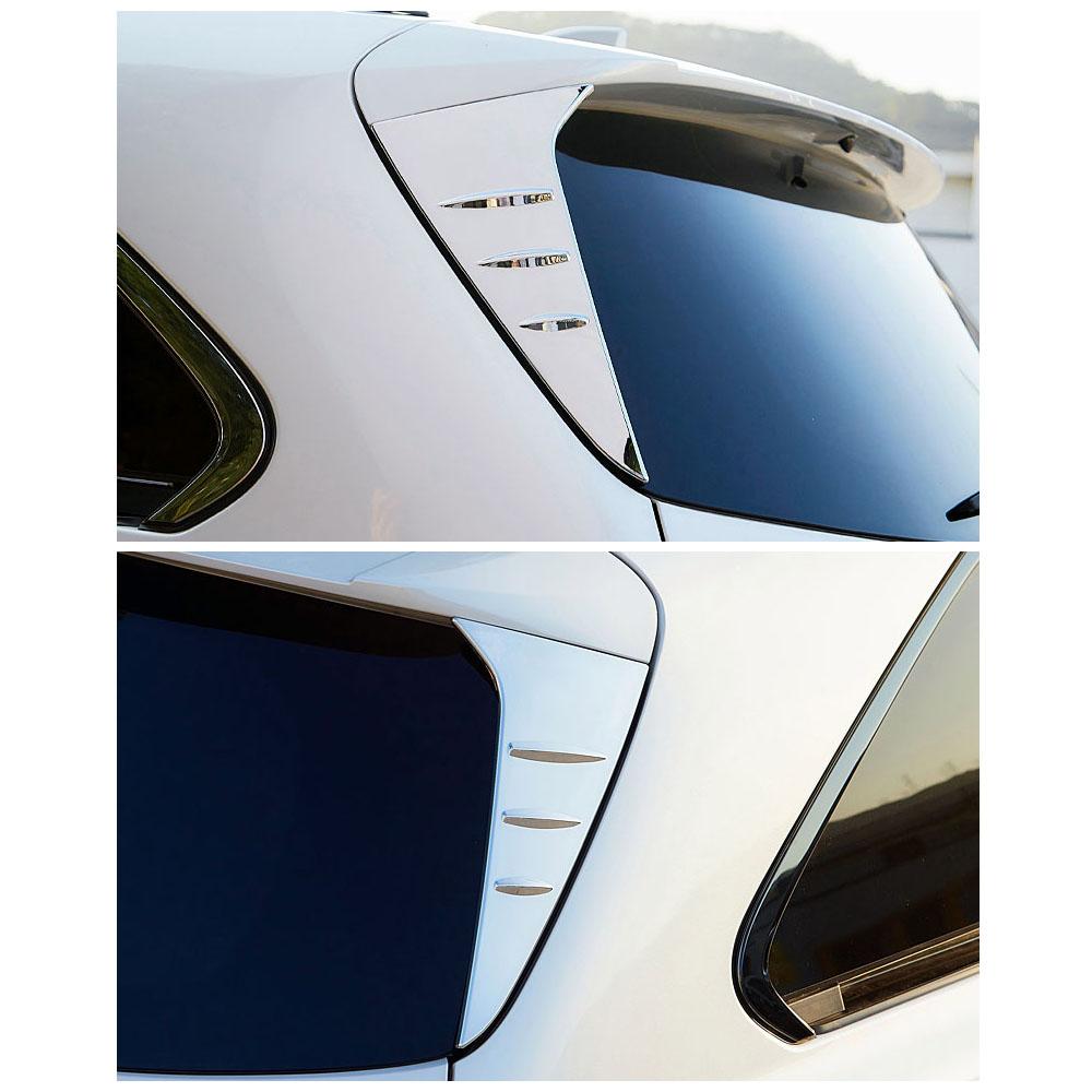 Для Toyota Sienna 4th 2024 2024 2024 автомобильный стиль карбоновый хромированный спойлер на заднее стекло боковое крыло треугольная крышка отделка молдинг украшение