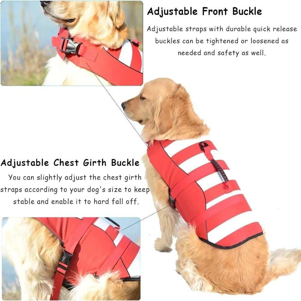 Adjustable Safety Vests Reflective Swimwear Safety Vest Dog Life Jacket for Small Medium Dogs