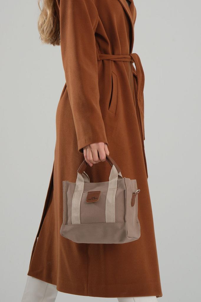 Women's Stylish and Useful Shoulder Bag Women's Cream Canvas Crossbody Mini Tote Bag Hand Shoulder Bag