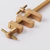 F-образный зажим с регулируемыми губками, для DIY, с рифлеными зажимными винтами, столярный, миниатюрный, быстрозажимной, для деревообработки, латунный, японский деревянный зажим