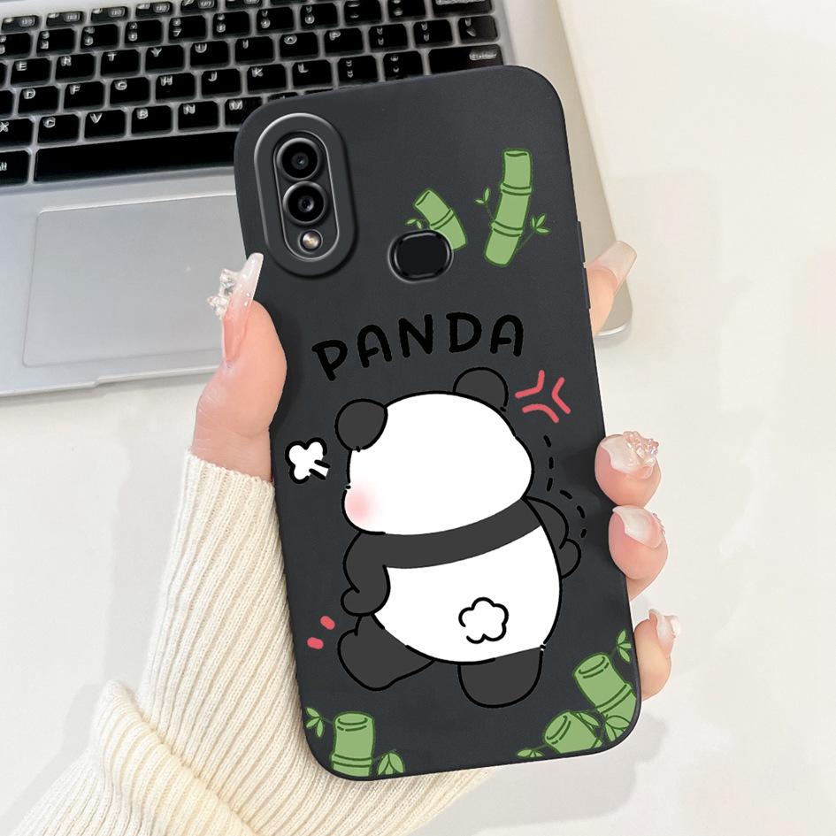 For Samsung Galaxy A10s Case SM-A107F Cover Creative Panda Cartoon Soft Silicone Phone Cases on Samsung A10 SM-A105F M01s Bumper