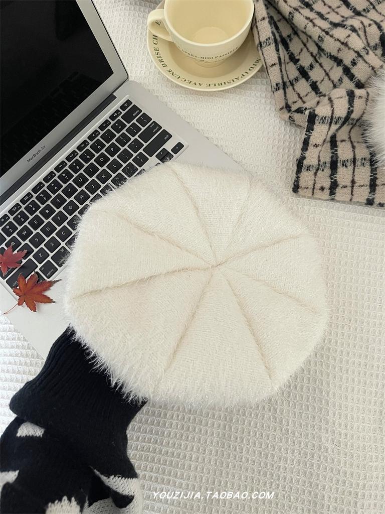 Берет женский осенне-зимний новые модели милые и универсальные ретро-шляпа художника темперамента Xiaoxiang