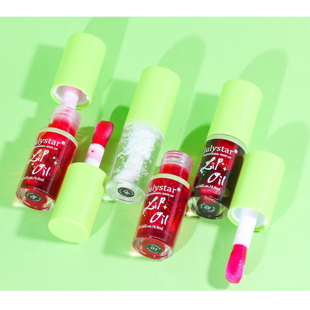 Длительное увлажнение Прозрачное увлажняющее масло для губ Увлажняющий легкий цветной блеск для губ Dudu Lip Fruit Mirror