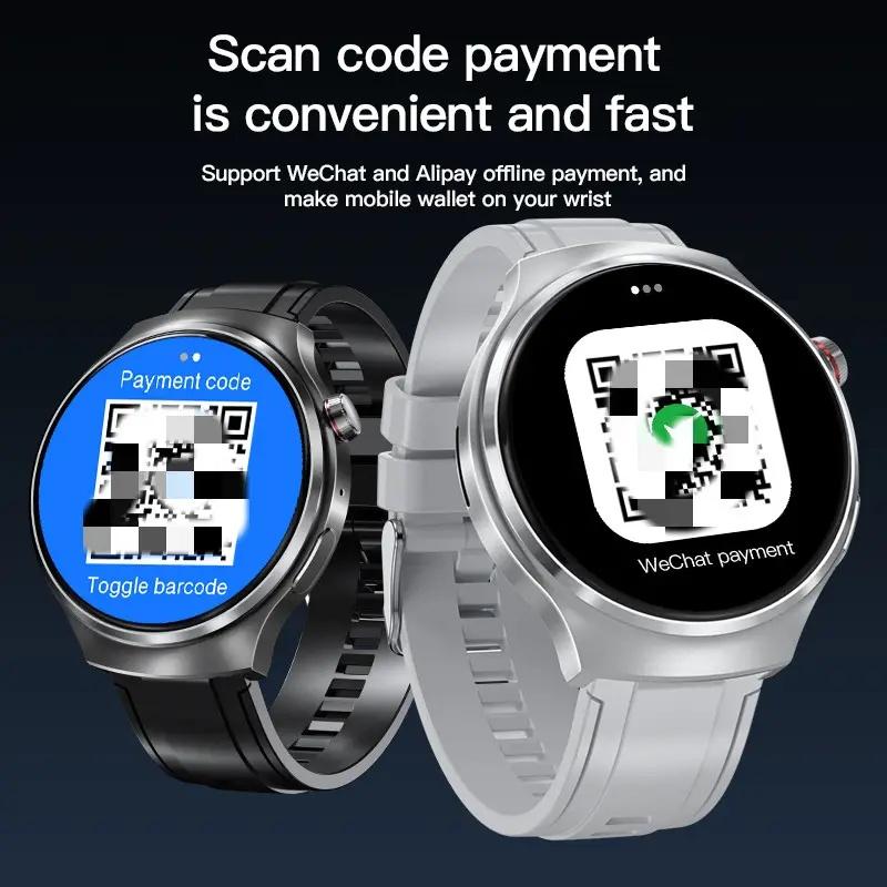 Часы Montre Connecte Smart Watch NFC Payment Round Touch Screen Ultra Smart Watch 2 En 1