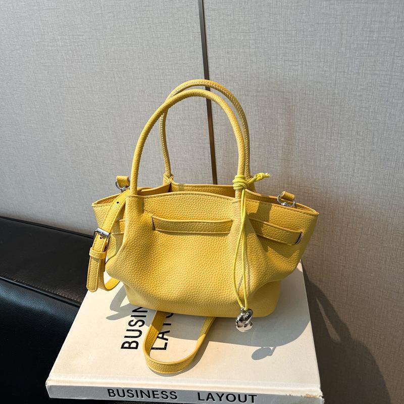 Вместительная сумка-ведро с чувством формы, мягкая и прочная, модная, изысканная, новая легкая роскошь, для通勤, через плечо, ручная