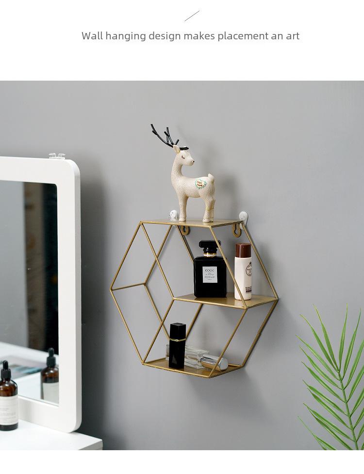 Креативная настенная полка в скандинавском стиле для декора гостиной и спальни