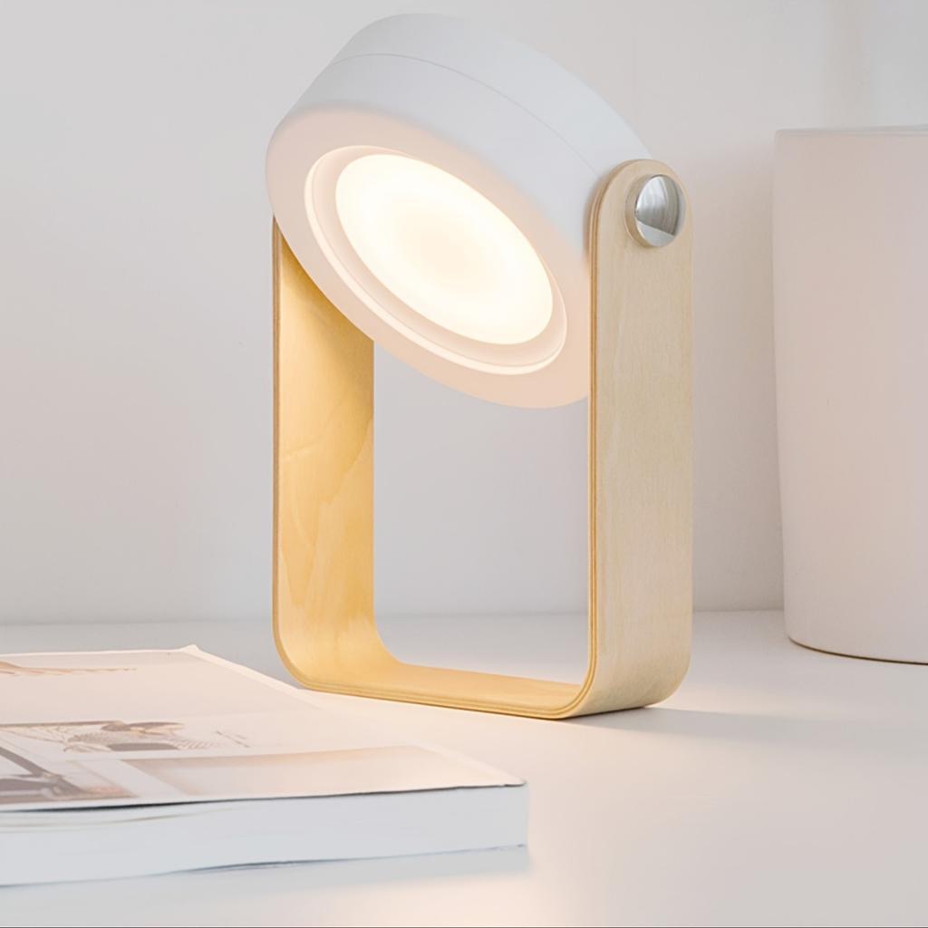 1 шт. Креативный и минималистичный светодиодный перезаряжаемый портативный фонарь, складной мягкий свет, защита глаз, гостиная, спальня