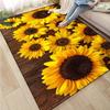 3D Sunflower Carpet Non-slip Floor Mat Bedroom Living Room Large Area Rugs Home Decor Floral Doormat Entrance Mat Tapis Salon