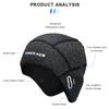 Winter Fleece Cycling Cap Windproof Thermal Skull Cap Cycling Helmet Liner Outdoor Sport Hat Running Skiing Motocycle Headwear