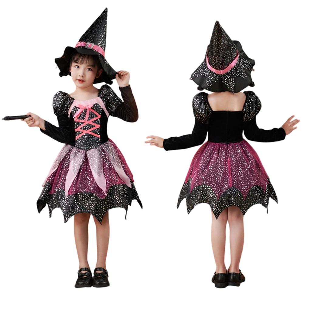 Women's Halloween Witch Costume Dress for Party Cosplay Performance