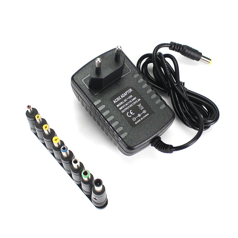 DC 5V 6V 9V 12V 2A Блок питания Адаптер Зарядное устройство AC 110V 220V AC DC Адаптер питания DC Plug Converter EU US с 8 шт. Connect Plug