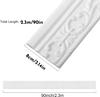 1 шт. 8 см x 2,3 м Самоклеящаяся 3D стеновая молдинг-лента Декор для дома Линия настенного молдинга Самоклеящийся плинтус/потолочный молдинг Расширяющий декор