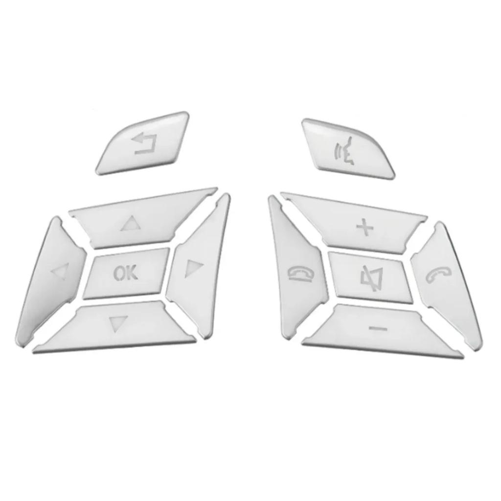 Наклейка на крышку переключателя кнопки рулевого колеса автомобиля для Mercedes Benz CE GLK CLS ML GL Аксессуары для интерьера