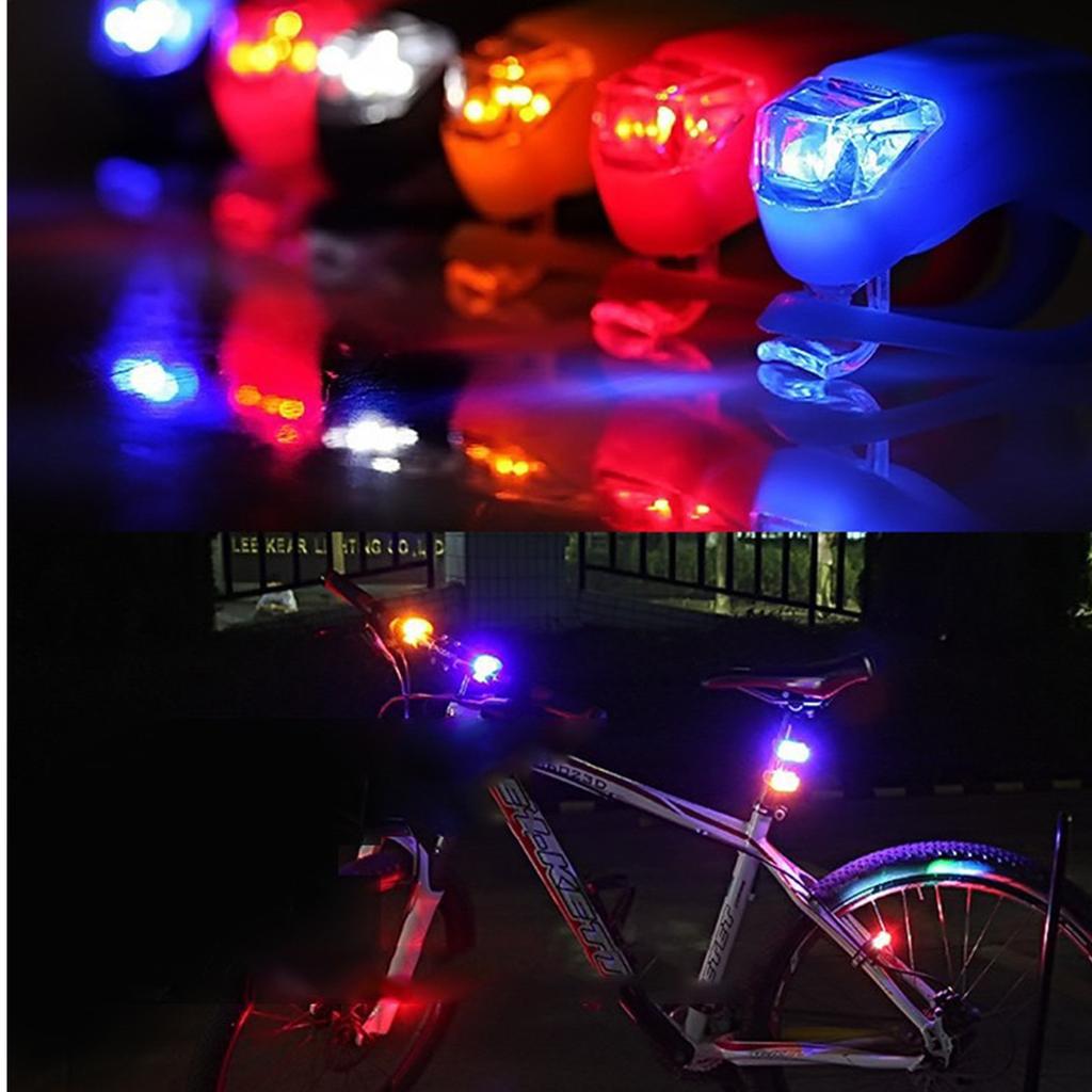 LED Bike Lights Waterproof Bicycle Head Front Light Cycling Wheel Flash Rear Lamp Night Warning Taillight Bicycle Accessories