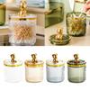 Luxury Bear Cotton Pad Organizer Bathroom Storage Box for Cotton Swabs Toothpick Cosmetics Jewelry Makeup Container Box