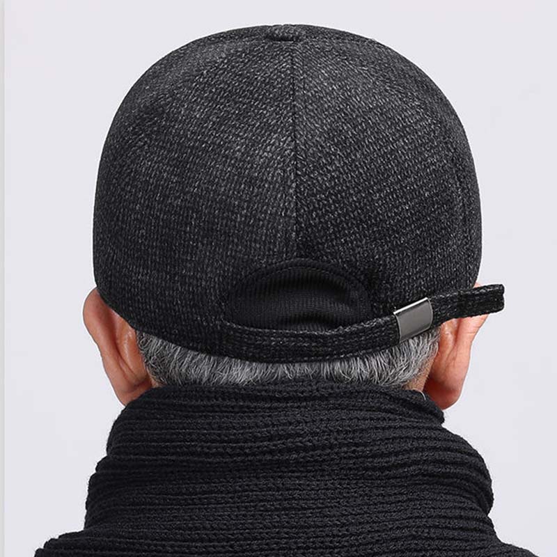 Мужская осенне-зимняя кепка для мужчин среднего и пожилого возраста, теплая бейсболка для пожилых людей, защита от холода, для защиты ушей