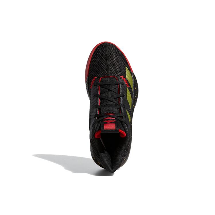 adidas Детские баскетбольные кроссовки Pro Next J Mid top Черно-золотисто-красные 2019 Дети в возрасте от 3 до 7 лет FV4718