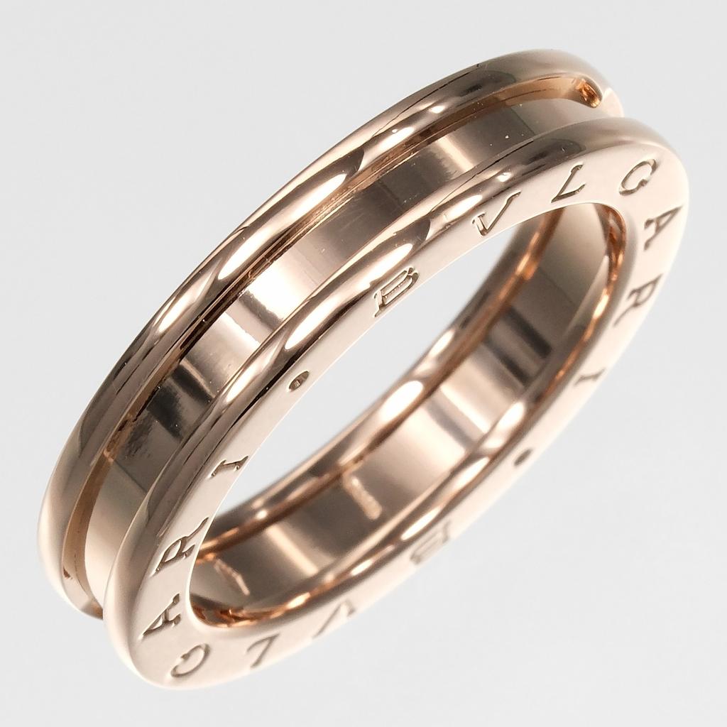 BVLGARI B.ZERO1 XS Ring Be zero one K18 Pink Gold #9.5(US Size) 8.3g mens Used
