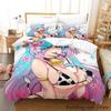 Сексуальные девушки Silvervale VTuber комплект постельного белья Single Twin Full Queen King Size комплект постельного белья для взрослых и детей, пододеяльники, наборы аниме