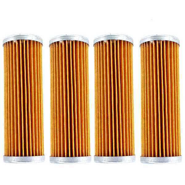 4-Pack Diesel Filter Element 15231-43560 1T021-43560 for Kubota Tractor