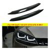 2PCS Artudatech Front Headlight Eyelid Eyebrow Cover Trim Black  For VW For Golf 7 For M K 7 For GTI Accessories