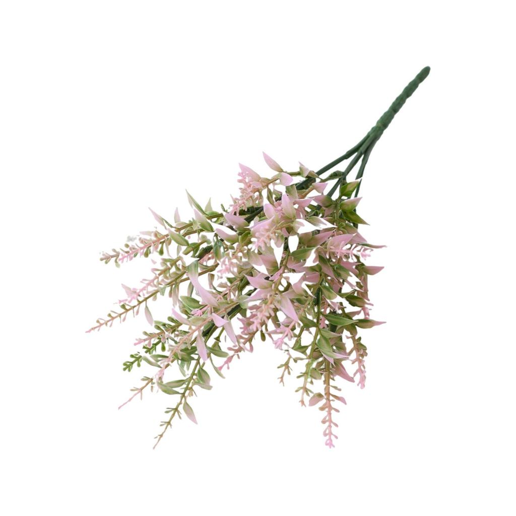 12 пучков искусственных цветов лаванды, растения с 7 гибкими стеблями, 14-дюймовые устойчивые к ультрафиолетовому излучению искусственные уличные пластиковые растения