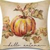 Harvest Autumn New Maple Leaf Pumpkin Pillow Case Home Bedroom Sofa Printed Cushion