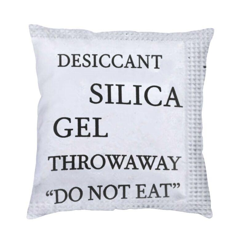 Blue Silica Gel Package Square Pillow Cover Home Decorative Cushions Throw Pillow For Sofa Double-Sided Printing