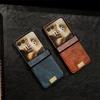 Ретро-чехол-книжка из кожи с жесткой задней панелью Z Flip7 для Samsung Galaxy Z Flip 7 fe 6 5 4 3 Flip6 Flip5 с защитой шарнира
