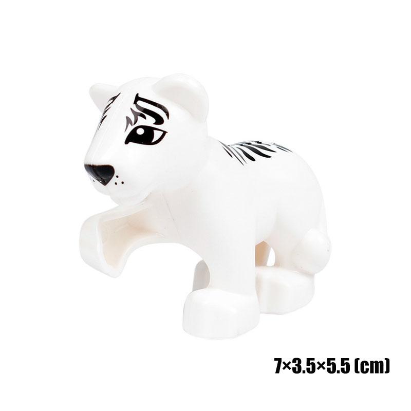 Big Size Building Blocks Animal Accessorie Compatible Duplo Rabbit Fish Bear Chicken Pig Duck Dog Cat Horse Cow Sheep Toys Gifts