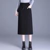 Элегантная женская юбка-миди с разрезом, облегающая, для сезона Весна/Осень 2026