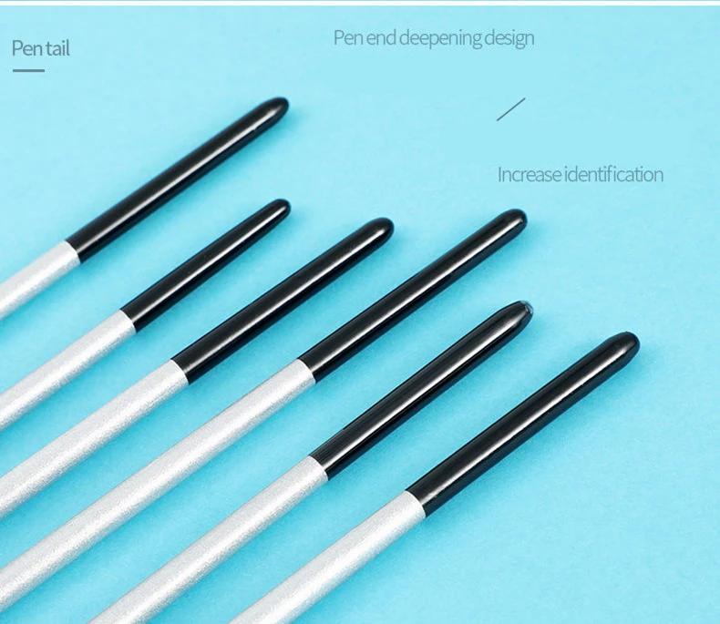 JOWOART 6 шт./набор миниатюрных крючков, акварельная гуашь, двухцветная нейлоновая кисть для масляной краски, акриловая ручка, серебристый длинный стержень, художественные принадлежности