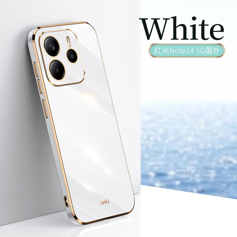 Для Xiaomi 14T Pro 13T Poco X6 M6 Pro X5 Redmi 14C 13C Note 14 Pro 13 12 11 чехол с глянцевым покрытием TPU противоударный мягкий тонкий однотонный чехол для телефона