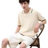 Uniqlo Мужская поло-рубашка JW Anderson, цветные блоки, мужская одежда, бежевый 464858-30