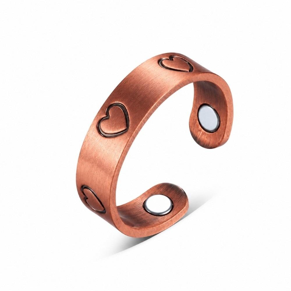 Adjustable Magnetic Bangle Open Cuff Magnetic Ring Beautiful Copper Bracelet Festival