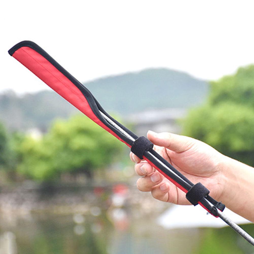Portable Foldable Fishing Rod Tip Protective Cover Fishing Rod Tip Cover Cap Fishing Rod Protective Sleeve for Fishing Rod
