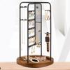Rotating Jewelry Holder Earring Organizer Metal Frame Desktop Decoration Display Rack