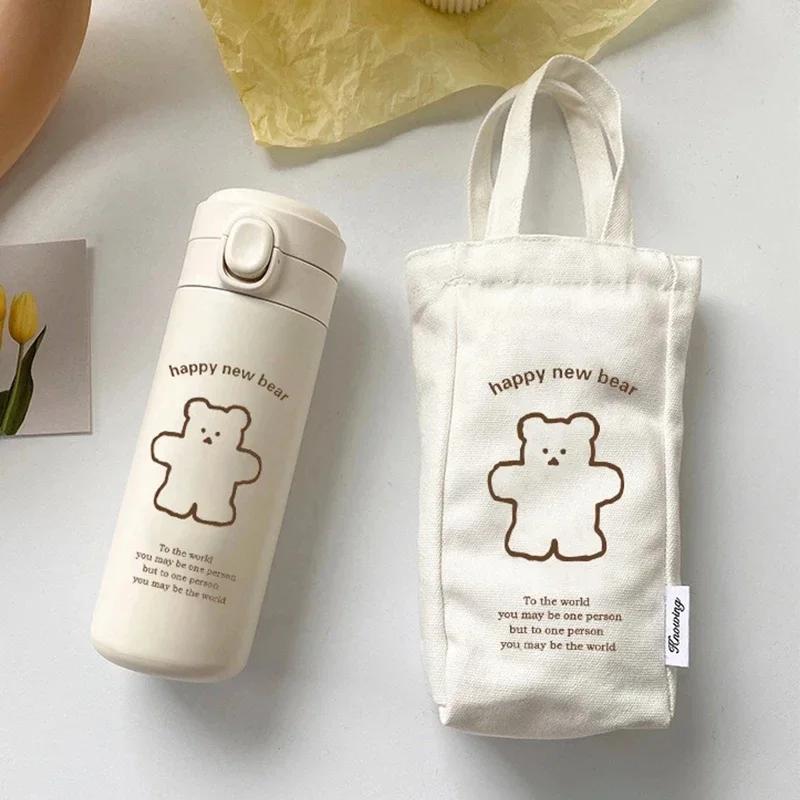 Термос Bear 450 мл, бутылка для воды для спорта и путешествий, переносная кружка для воды, бег, езда, кемпинг, походы, чайник, термос