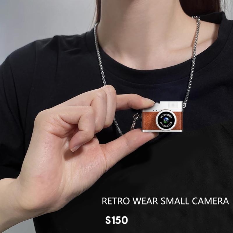 Compact Vintage Digital Camera For Travel 1080P 30FPS Recording Lightweight Design Built In 180mAh Battery Easy Operation