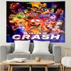 Crash Bandicoot Tapestry for Bedroom Aesthetic Classroom Tapestries Wall Hanging for Living Room Dorm Office,Ideal Creative Gift