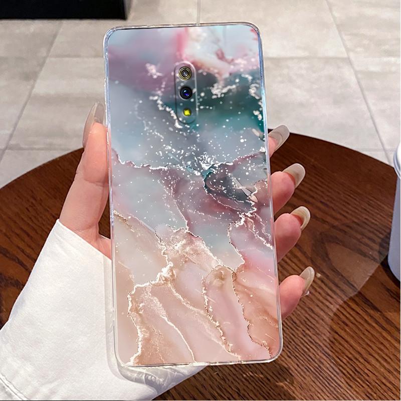 Чехол для OPPO K3 / Realme X RMX1901 RMX1903 Прозрачный Роскошный Милый Сердечко Кролик Забавный Чехол для Телефона Мягкий Силикон ТПУ Задняя Крышка