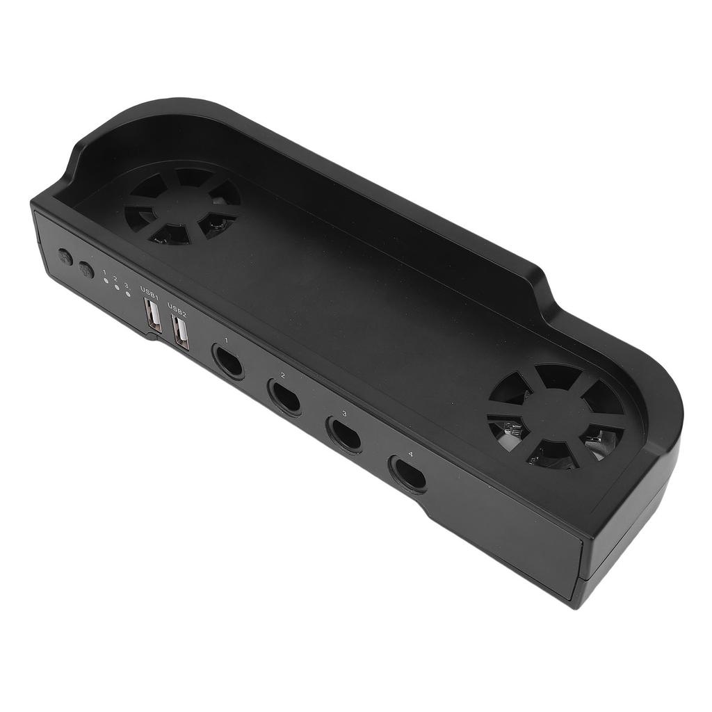 Охлаждающая подставка для консоли Switch 2, станция с двумя вентиляторами, USB-хаб с 2 портами, 3 регулируемые скорости, RGB-подсветка