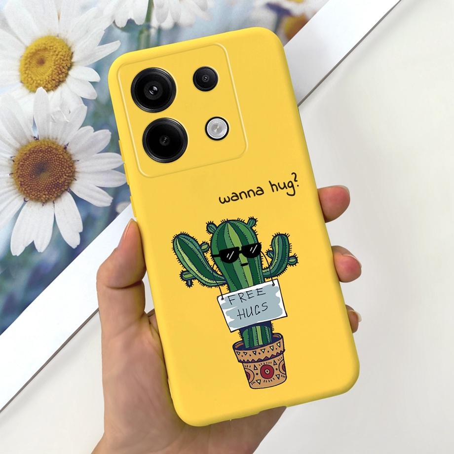 Чехол-сердечко для телефона Xiaomi Poco X6 Pro 5G Чехол PocoX6 5G Мягкий жидкий силикон Capa Для Xiaomi Redmi Note 13 Pro 5G