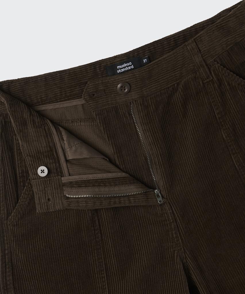 MUSINSA STANDARD WOMAN 8W Corduroy Wide Cargo Pants [Dusty Khaki]
