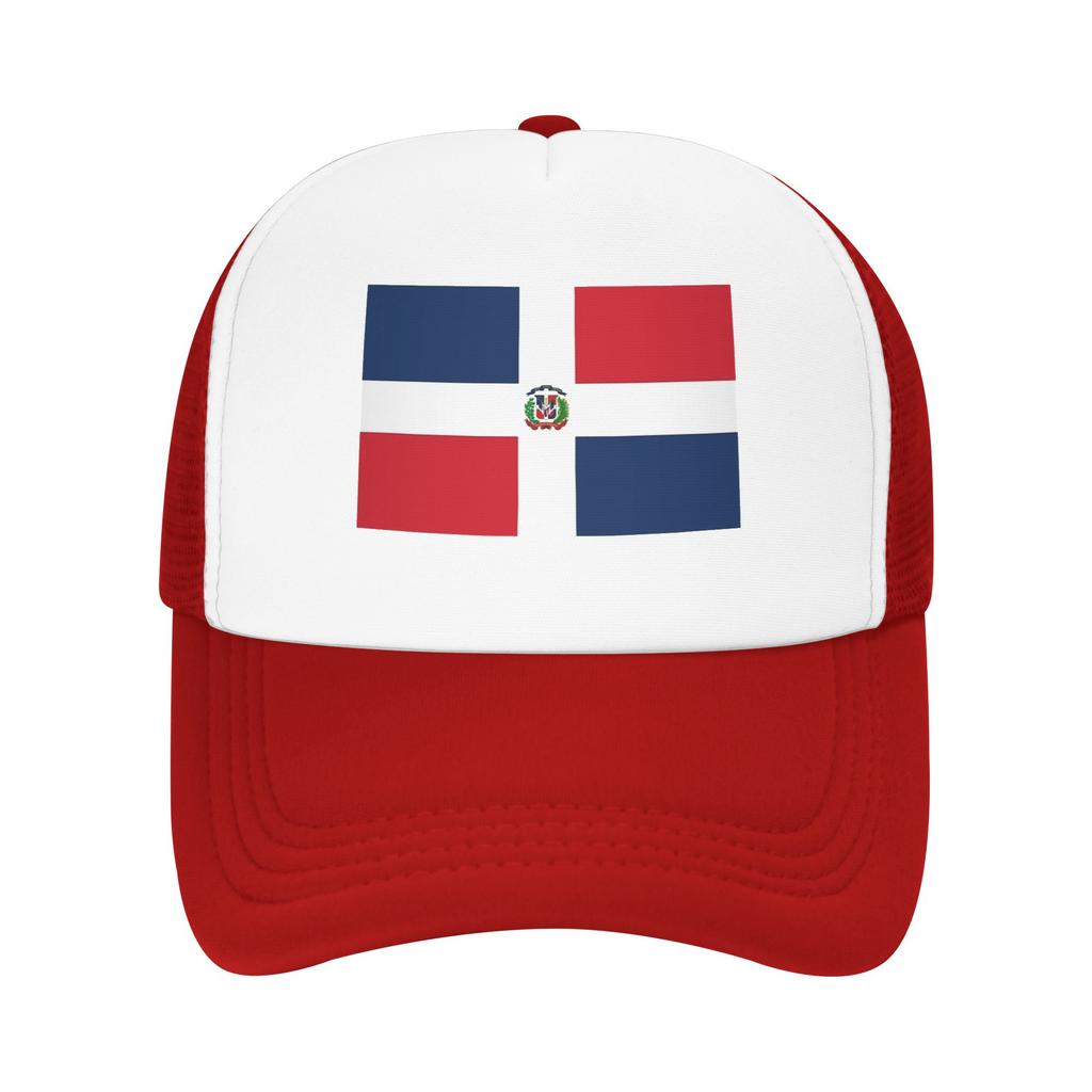 Unisex Women Dominican Republic Flag Trucker Caps Baseball Cap Snapback Caps Dad Hat Trucker Hat Adjustable Fishing Hat Summer