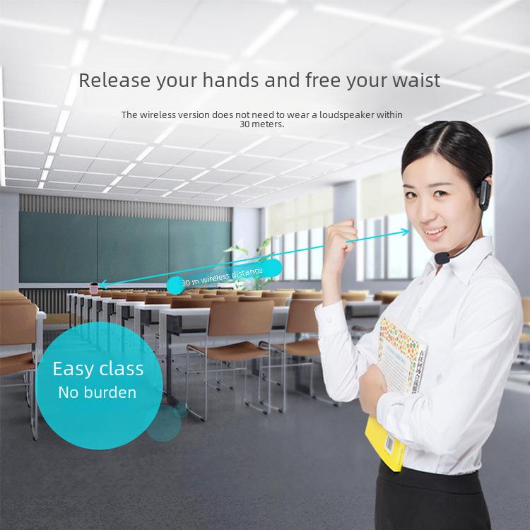 APORO T2UHF Bluetooth Мини-динамик на поясе и гарнитура для учителя