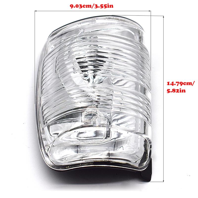 Clear Side Mirror Turn Signal Lens Cover for Ford Transit Mk8 2014 Onwards Left Right Easy tall Replacement 1847389 1847387